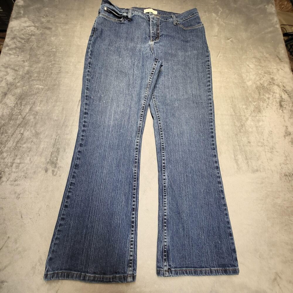 Wrangler Jeans Womens 14 Blue Denim Bootcut Stretch As Real As WCW84CW